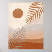 Affiche de paysage botanique neutre boho (Devant)