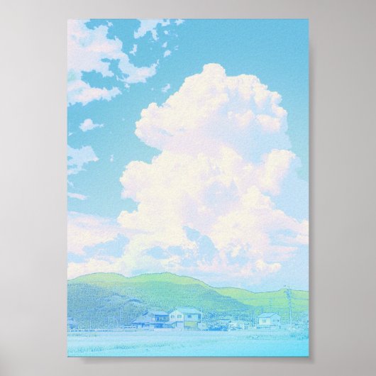 Affiche de paysage céleste d'anime (Devant)