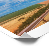 Affiche de paysage de ciel de route de campagne d' (Coin)