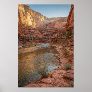 Affiche de paysage de la rivière du canyon Red Roc