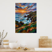Affiche de paysage de Sunset Valley (Cuisine)