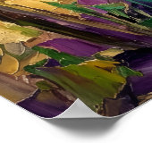 Affiche de paysage de vignoble toscan (Coin)