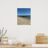 Affiche de paysage d'eau de plage (Cuisine)