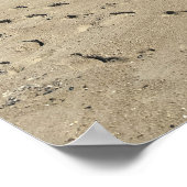 Affiche de paysage d'eau de plage (Coin)