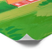 Affiche de paysage esthétique de solitude dans la  (Coin)