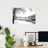 affiche de paysage hivernal (Bureau à domicile)