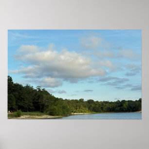Affiche de paysage lacustre