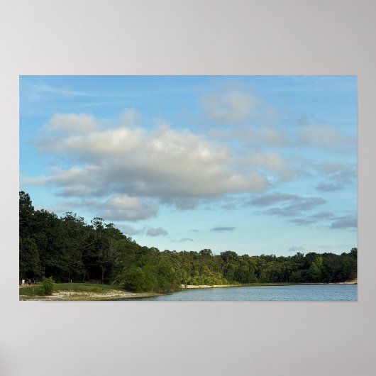 Affiche de paysage lacustre (Devant)