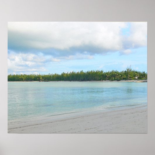 AFFICHE DE PAYSAGE MARIN DE GREEN TURTLE CAY / ÎLE (Devant)