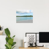 AFFICHE DE PAYSAGE MARIN DE GREEN TURTLE CAY / ÎLE (Bureau à domicile)