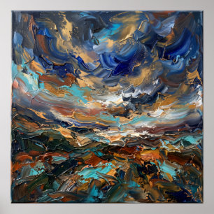 Affiche de paysage sacré Storm Light