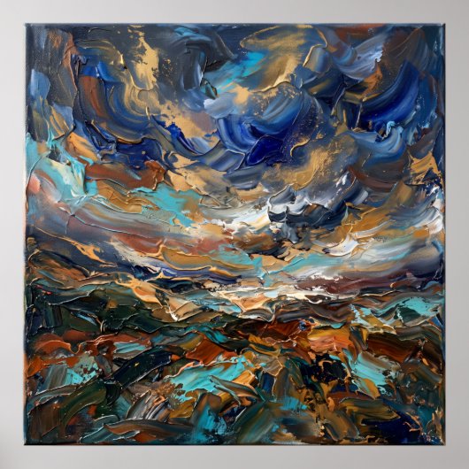 Affiche de paysage sacré Storm Light (Devant)