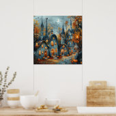 Affiche de paysage urbain d'automne (Cuisine)