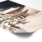 Affiche de paysages hivernaux Hasui Kawase Imprime (Coin)