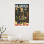 Affiche de pêche du Canada Art Impression de chass (Cuisine)