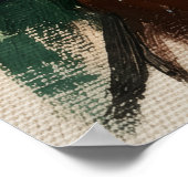 Affiche de peinture à l'huile texturée expressionn (Coin)