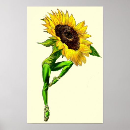 Affiche de peinture de danseuse de ballet tourneso (Devant)