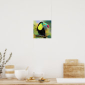 Affiche de peinture d'oiseau Toucan Toco (Cuisine)