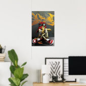 affiche de peinture murale (Bureau à domicile)