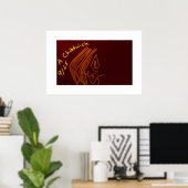 Affiche de peinture rupestre (Bureau à domicile)