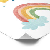 Affiche de pensées positives arc-en-ciel pour enfa (Coin)