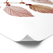 Affiche de pépinière à plumes aquarelles Décoratio (Coin)