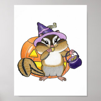 Affiche de pépinière de citrouille Halloween de Ta