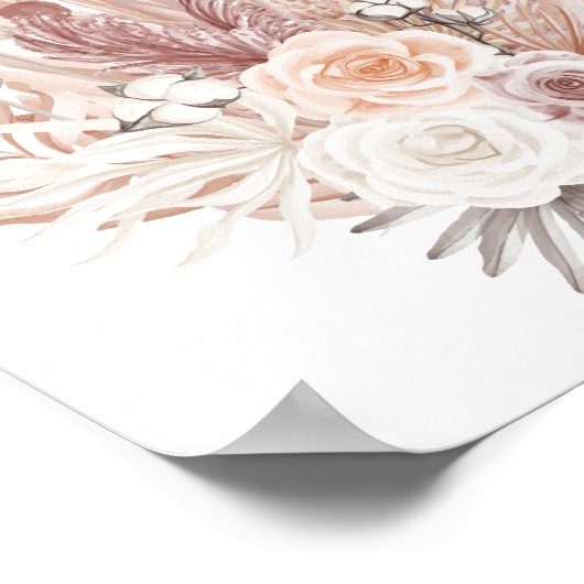 Affiche de pépinière de fleurs Impression pour cha (Coin)