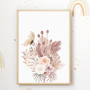 Affiche de pépinière de fleurs pour chambre d'enfa