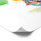 Affiche de pépinière de rhinocéros monocycle de ci (Coin)