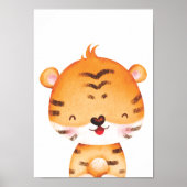 Affiche de pépinière de Tigre Mignon Décoration de (Devant)