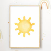 Affiche de pépinière Soleil Pastel pour la décorat