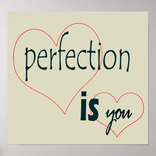 Affiche de perfection (Devant)