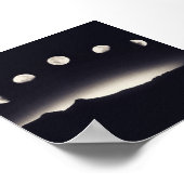 Affiche de phase de la lune (Coin)