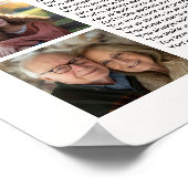 Affiche de photo d'anniversaire 40 ans 40 raisons  (Coin)