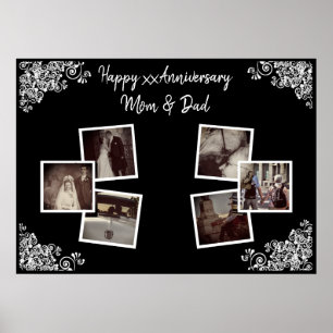 Affiche de photo d'anniversaire personnalisée