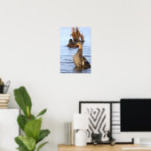 Affiche de photo de canard colvert (Bureau à domicile)