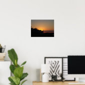 Affiche de photo de coucher de soleil (Bureau à domicile)