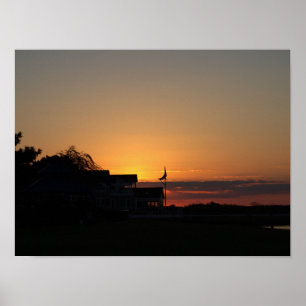 Affiche de photo de coucher de soleil