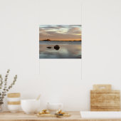 Affiche de photo de coucher de soleil sur l'étang (Cuisine)
