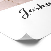 Affiche de photo de mariage classique avec design  (Coin)