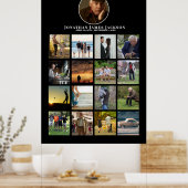 Affiche de photo de mémorial funéraire Célébration (Cuisine)