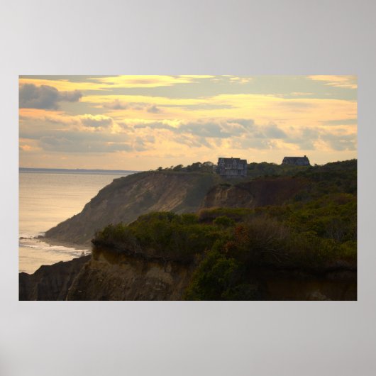 Affiche de photo de paysage aquatique de coucher d (Devant)
