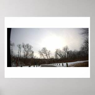 Affiche de photo de paysage hivernal