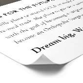 Affiche de photo de remise de diplôme Promotion 20 (Coin)