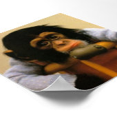 Affiche de photo de singe triste (Coin)