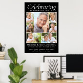 Affiche de photo de souvenir en mémoire sympathiqu (Bureau à domicile)