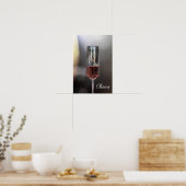 Affiche de photo de verre de vin (Cuisine)