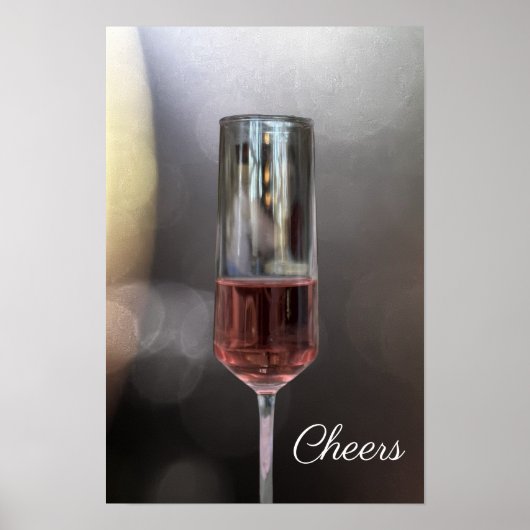Affiche de photo de verre de vin (Devant)