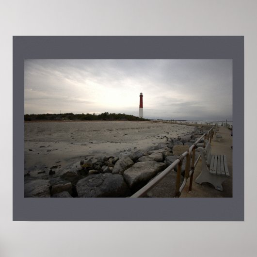 Affiche de photo du phare de Barnegat Light (Devant)